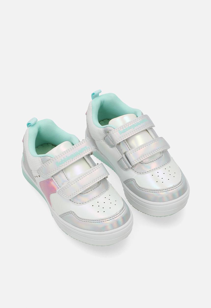 Bubblegummers - Neon girls light up sneakers - silver