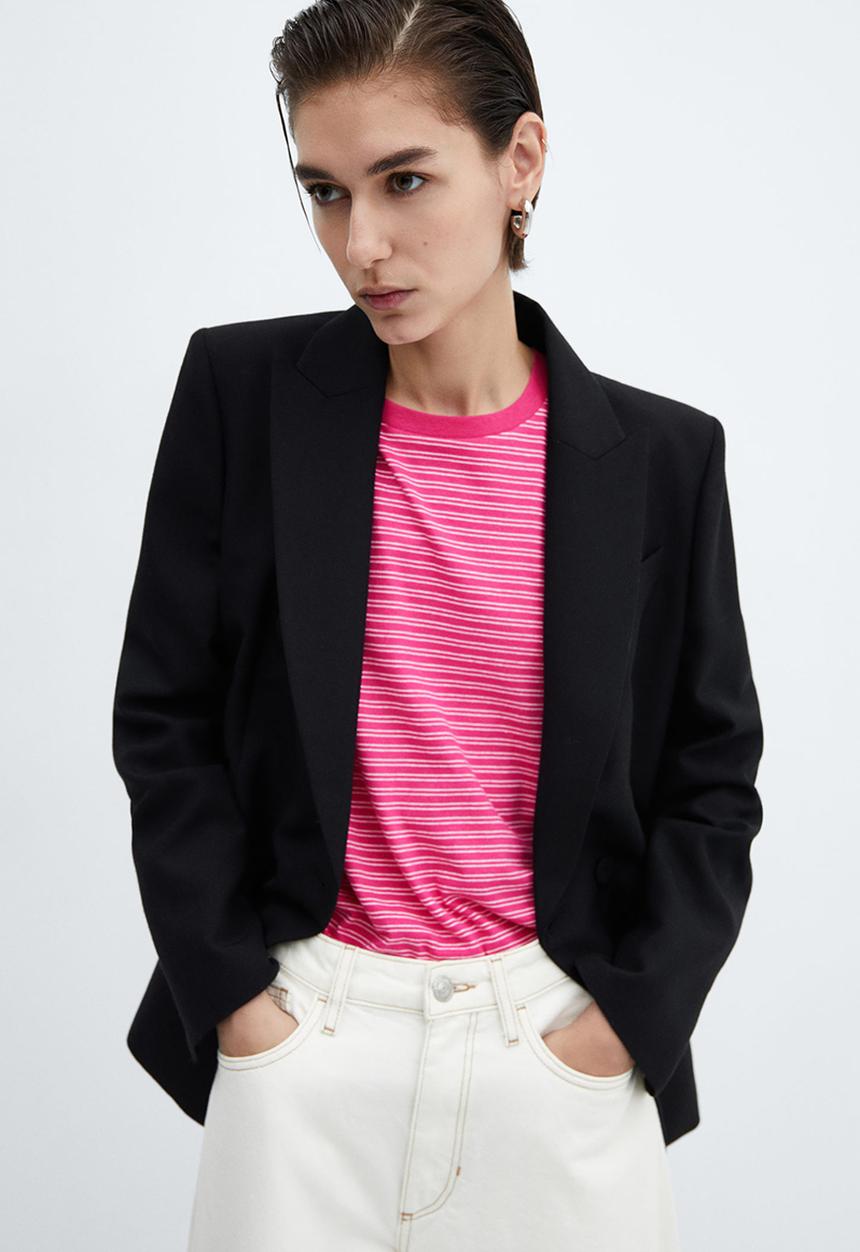 MANGO - T-Shirt Bella-H - Bright Pink