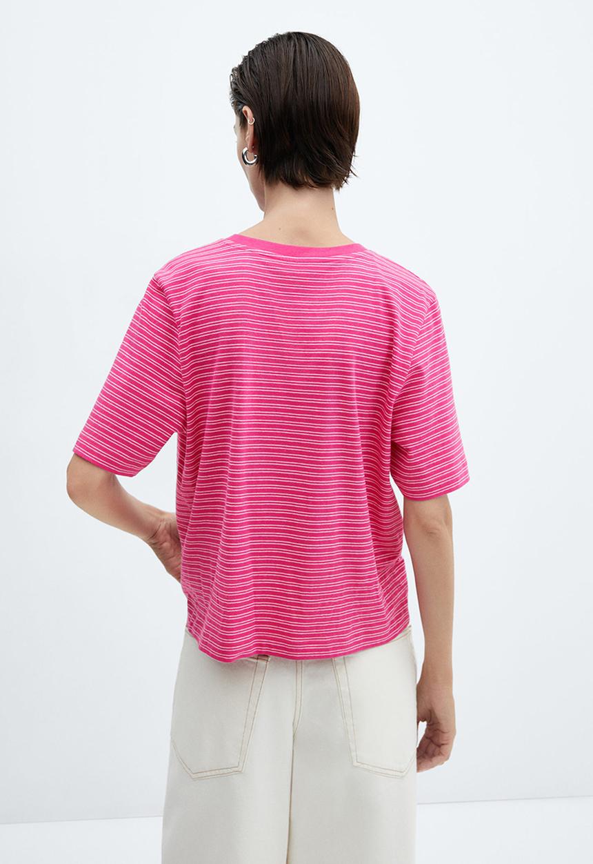 MANGO - T-Shirt Bella-H - Bright Pink