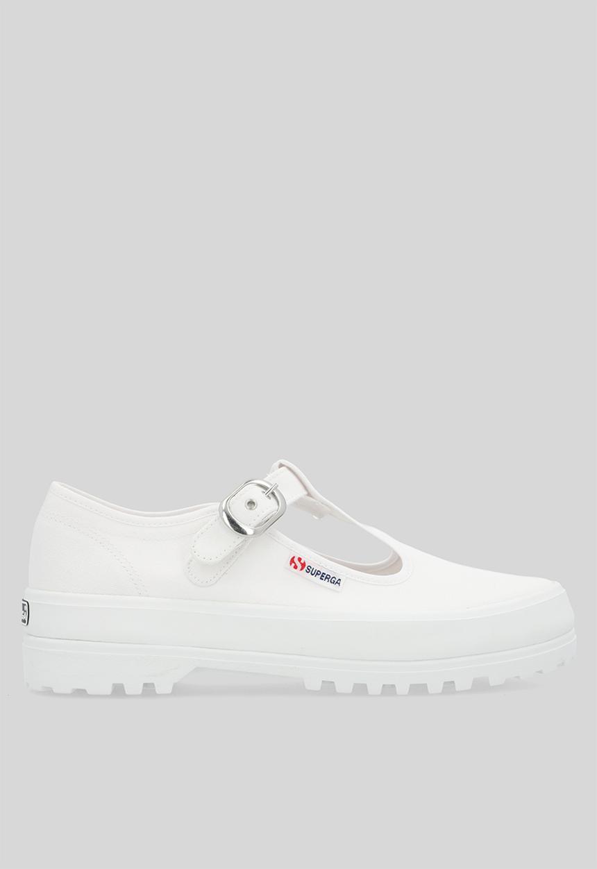 SUPERGA - 2541 Mary jane alpina buckle sandal - 901 white