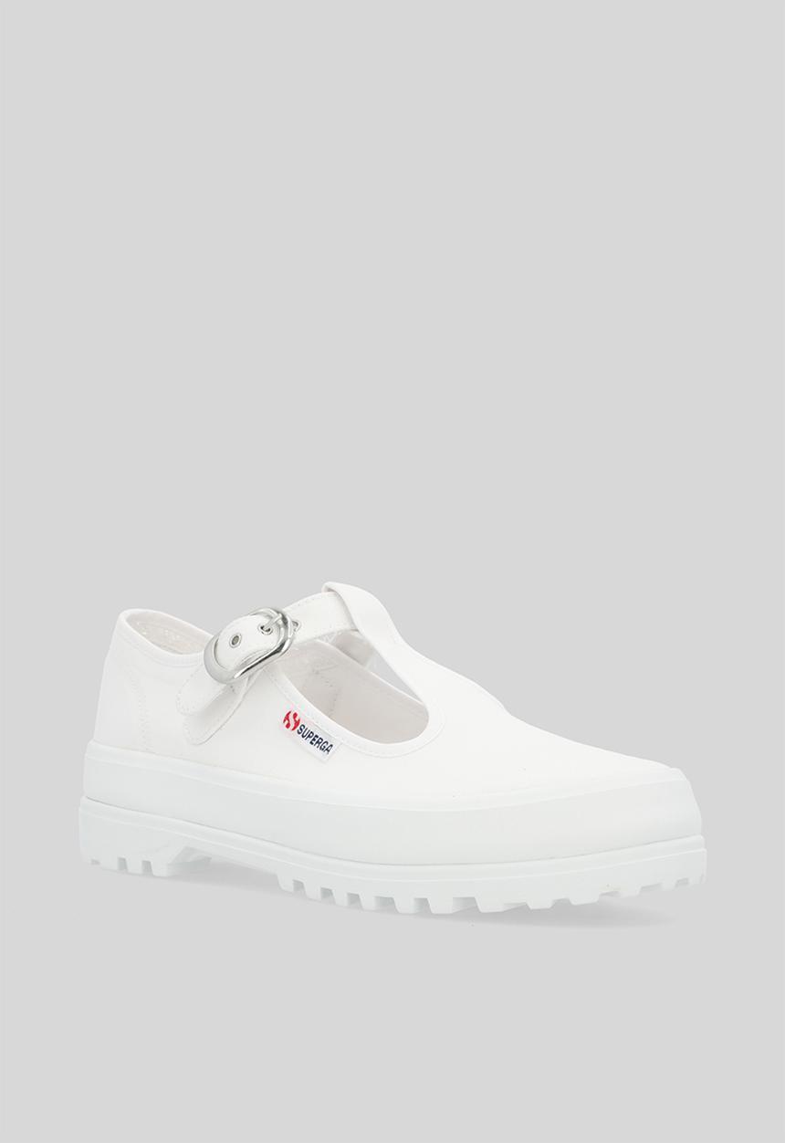 SUPERGA - 2541 Mary jane alpina buckle sandal - 901 white