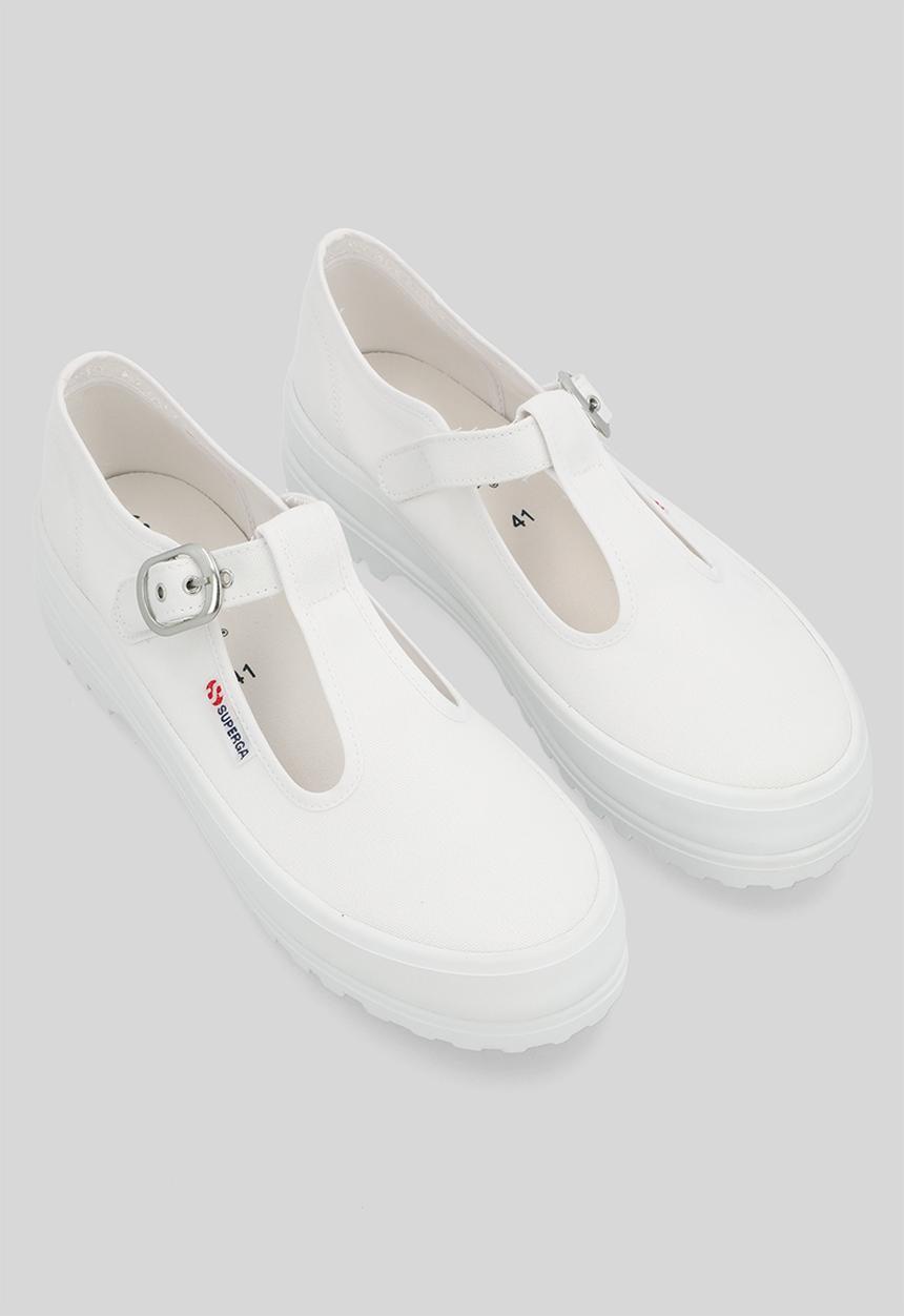 SUPERGA - 2541 Mary jane alpina buckle sandal - 901 white