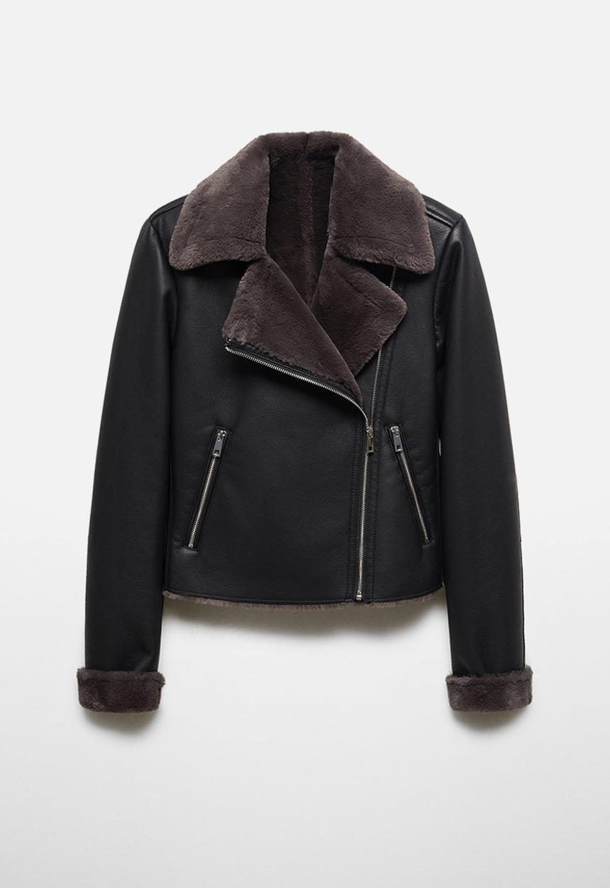 MANGO - Jacket cadi - black