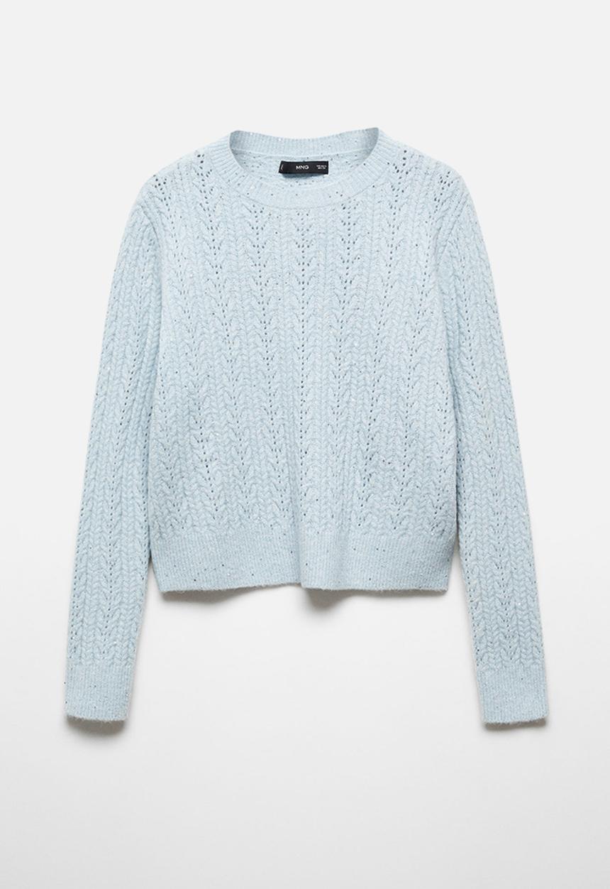 MANGO - Sweater billy - mid-blue