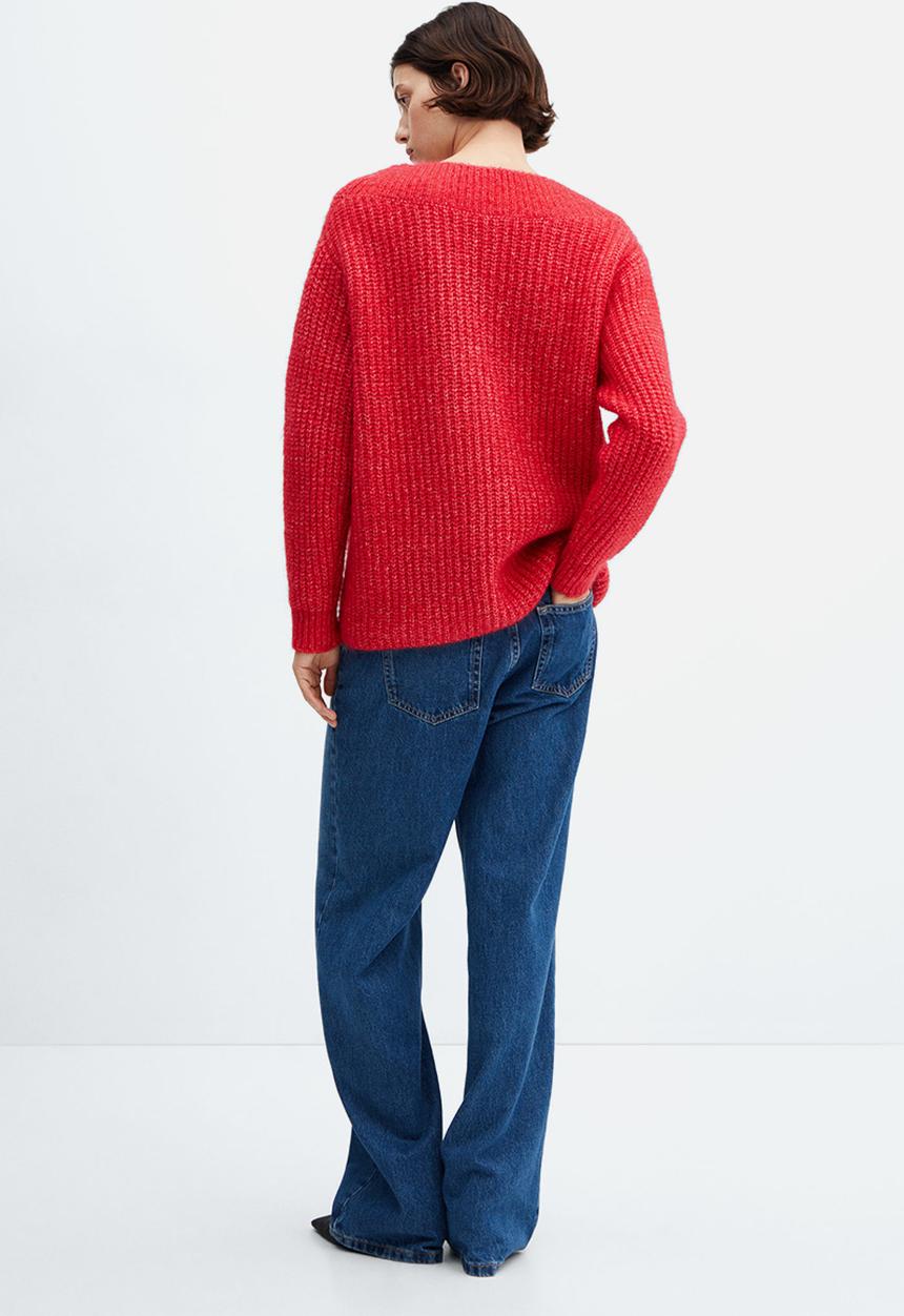 MANGO - Sweater chapi - red