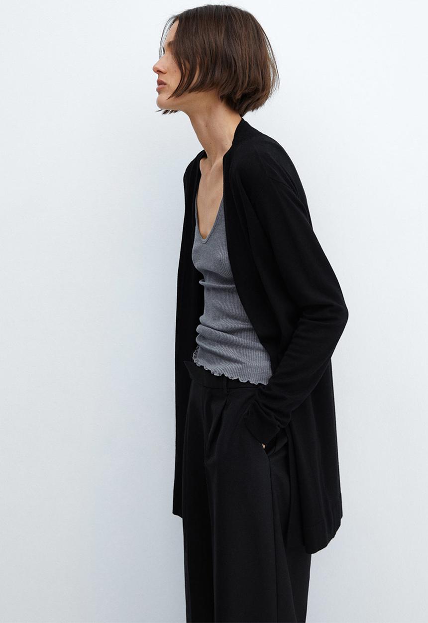 MANGO - Cardigan Alma - Black
