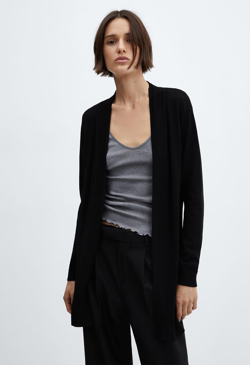 MANGO - Cardigan Alma - Black