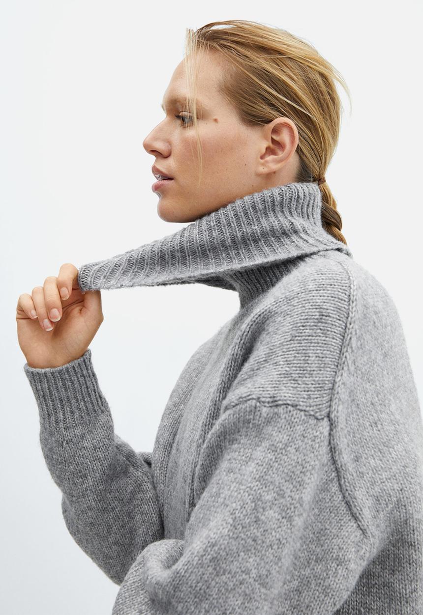 MANGO - Sweater amanda - medium gray
