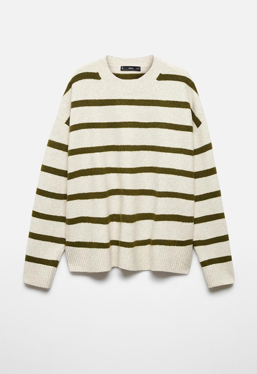MANGO - Sweater marini - beige/khaki