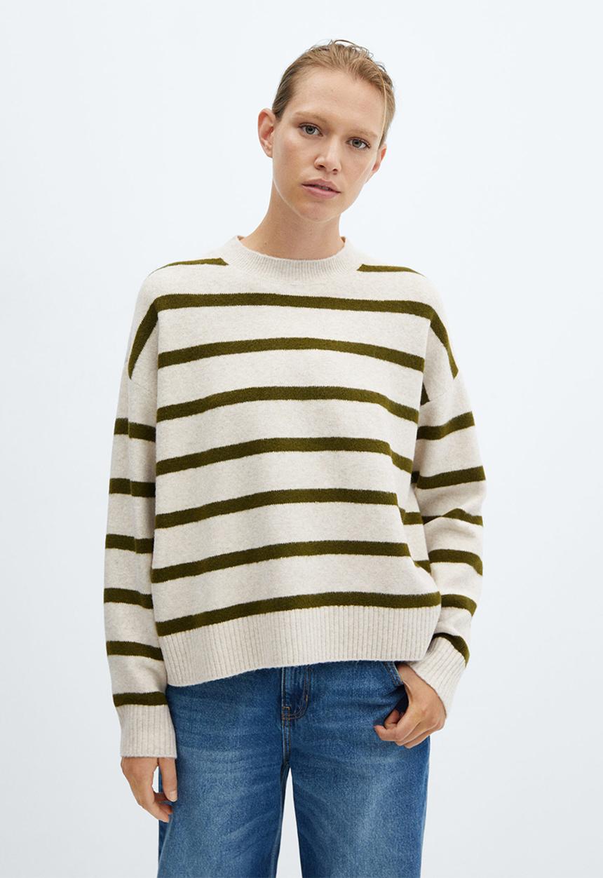 MANGO - Sweater marini - beige/khaki