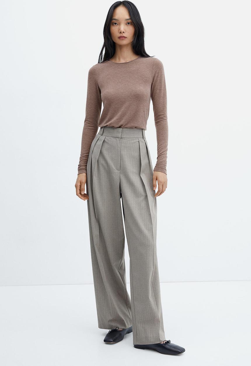 MANGO - T-shirt lucy - light brown