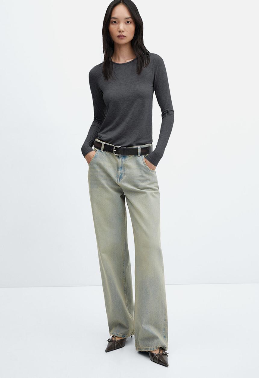 MANGO - T-shirt lucy - dark grey