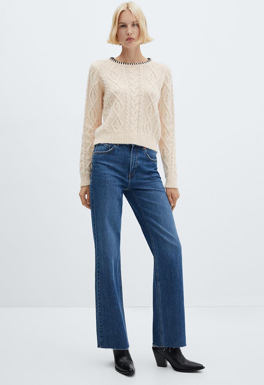 MANGO - Sweater Frizzly - Light Beige