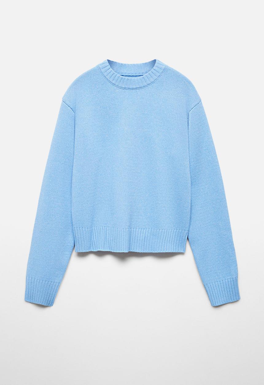 MANGO - Sweater silvest - mid-blue