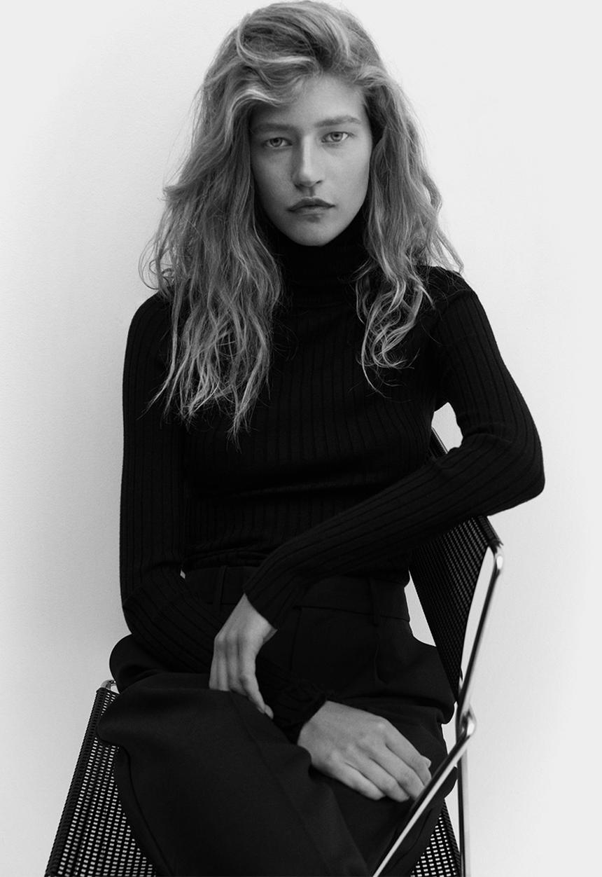 MANGO - Sweater goletac - black