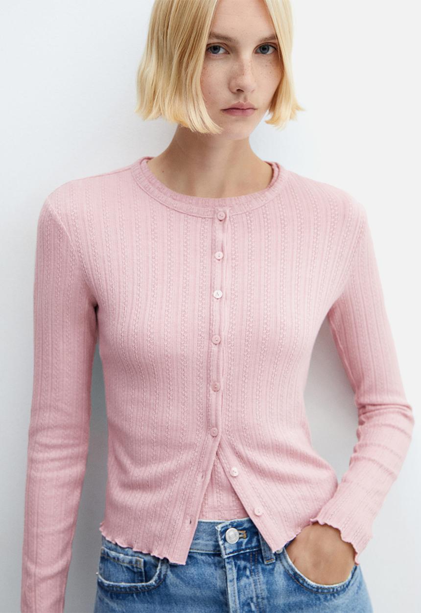 MANGO - Jacket lyra - pink