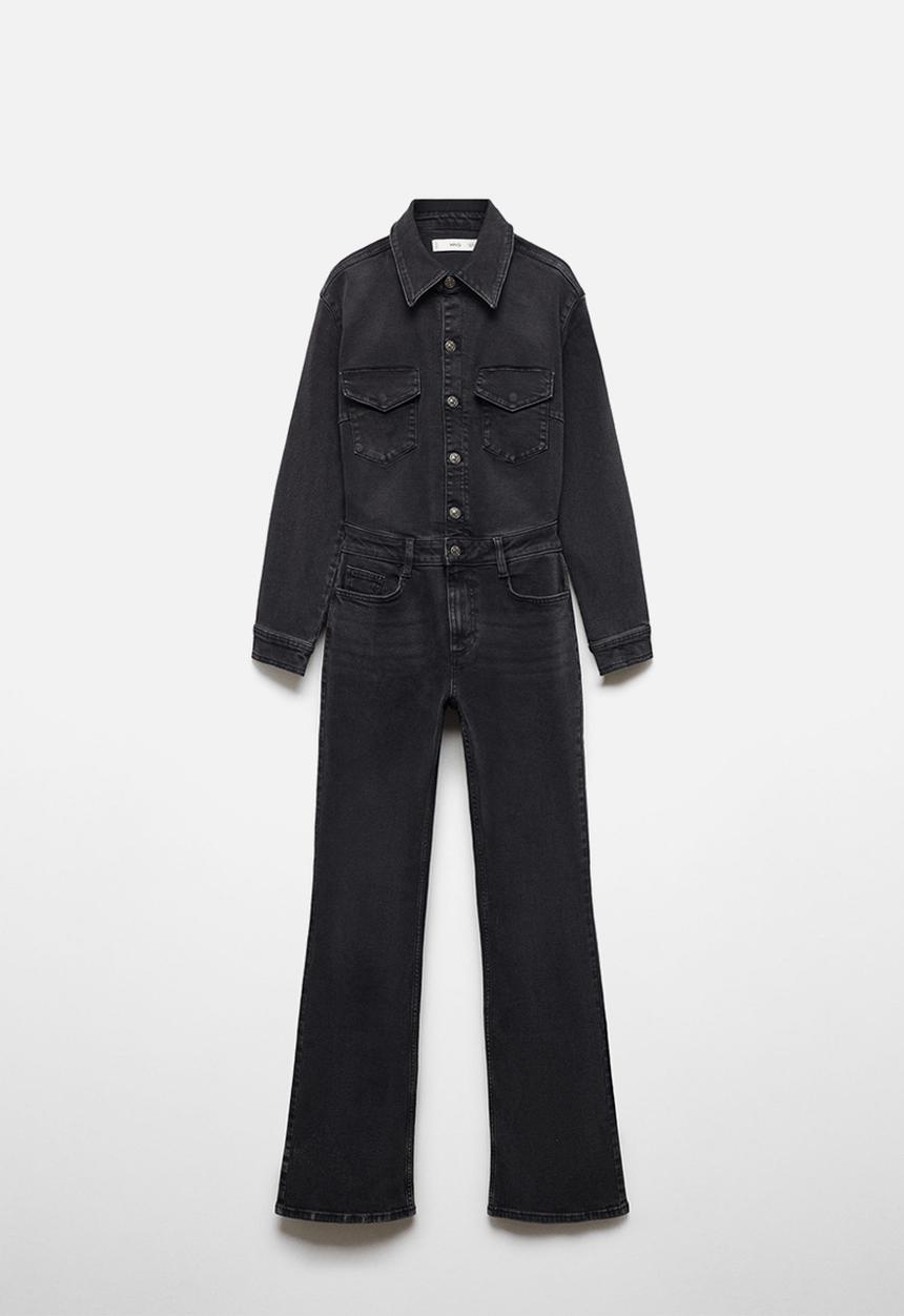 MANGO - One-Piece Suit Judith - Open- Grey