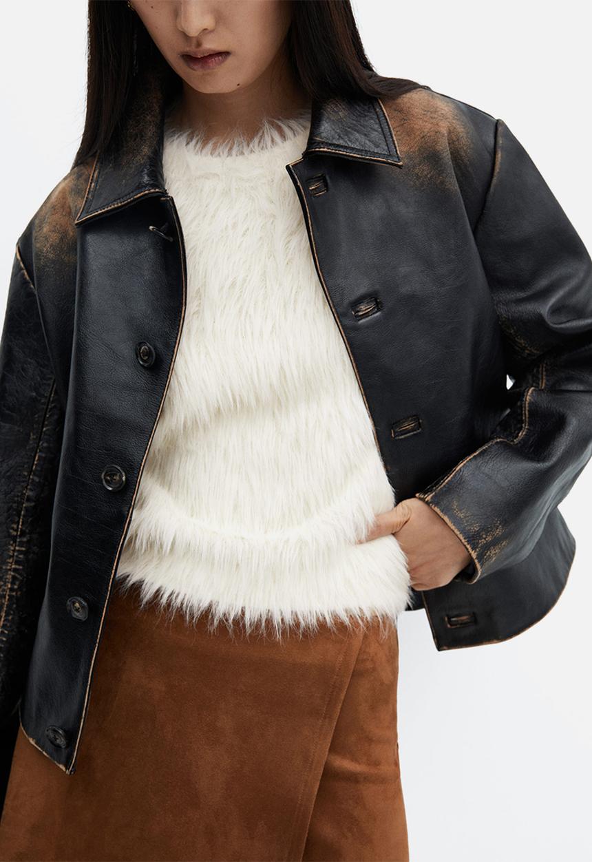 MANGO - Sweater yeti - natural