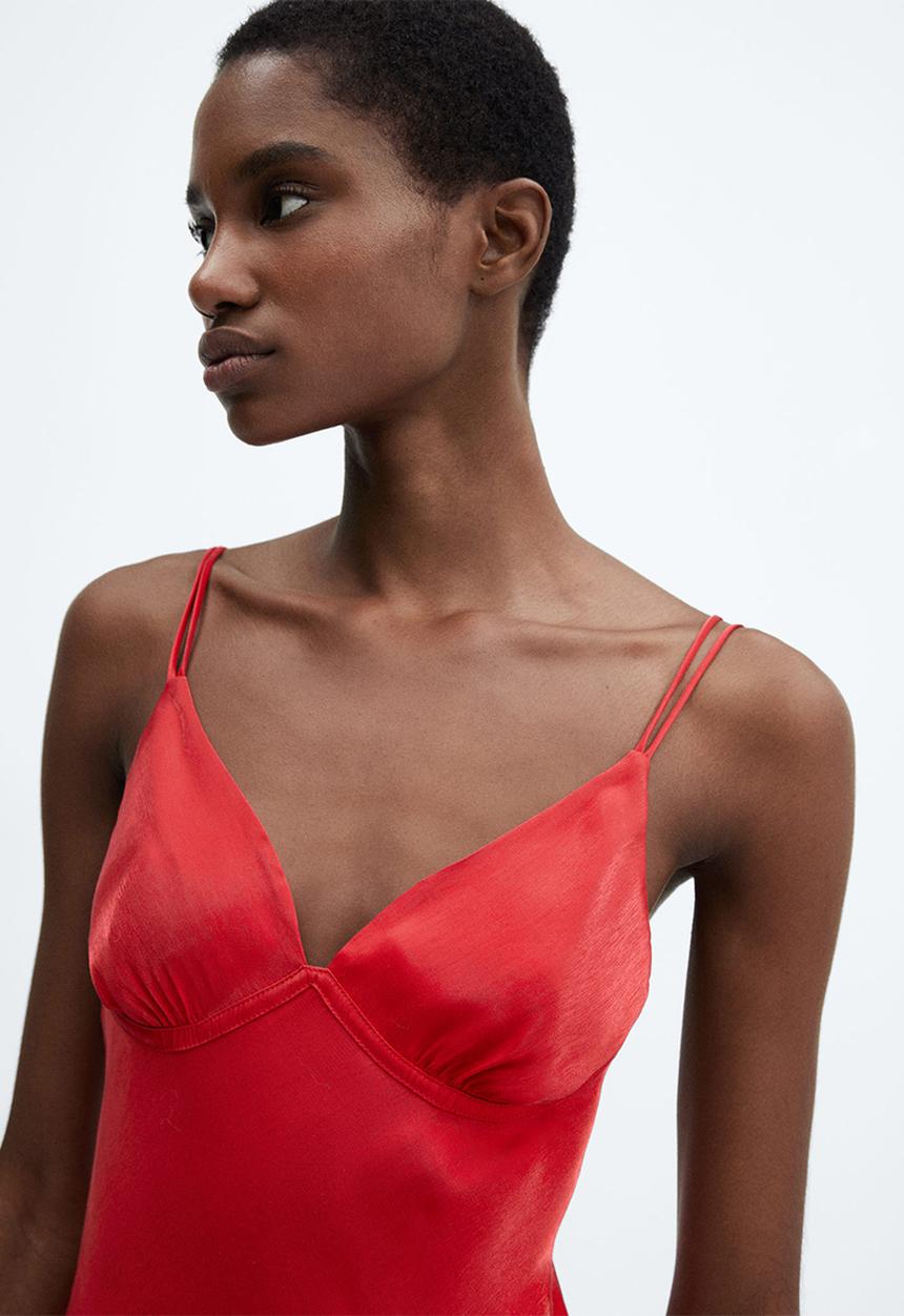 MANGO - Dress Mafaldi - Red