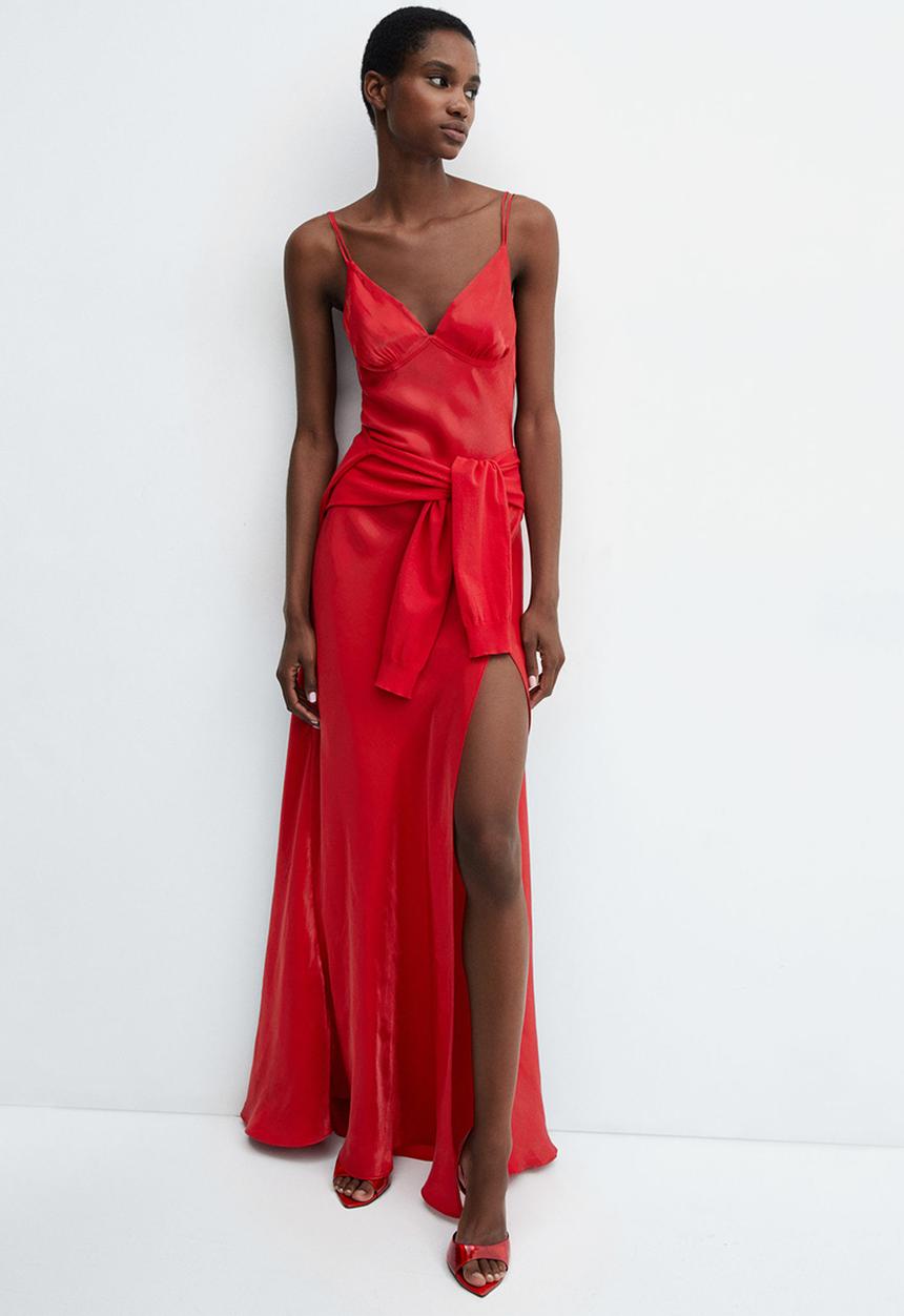 MANGO - Dress Mafaldi - Red