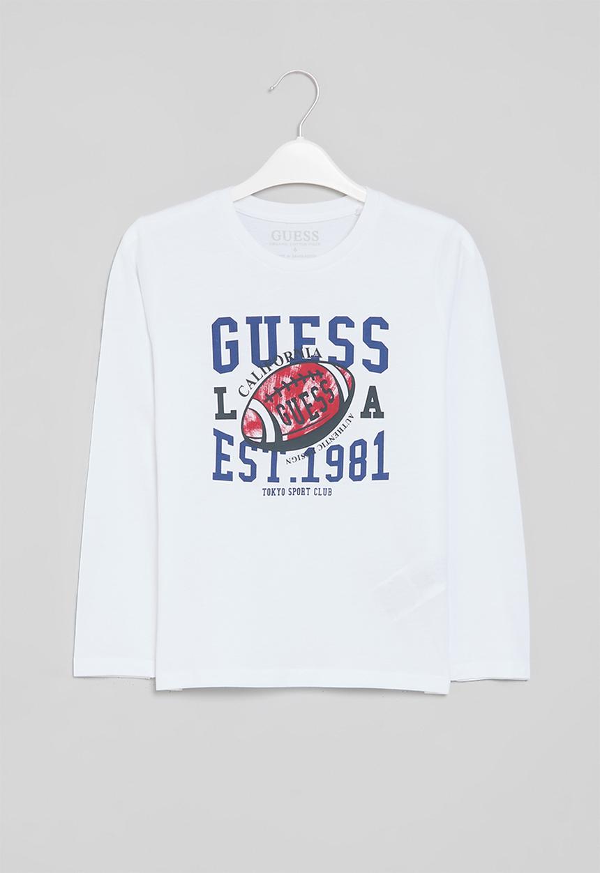 GUESS - Long sleeve T-shirt - pure white
