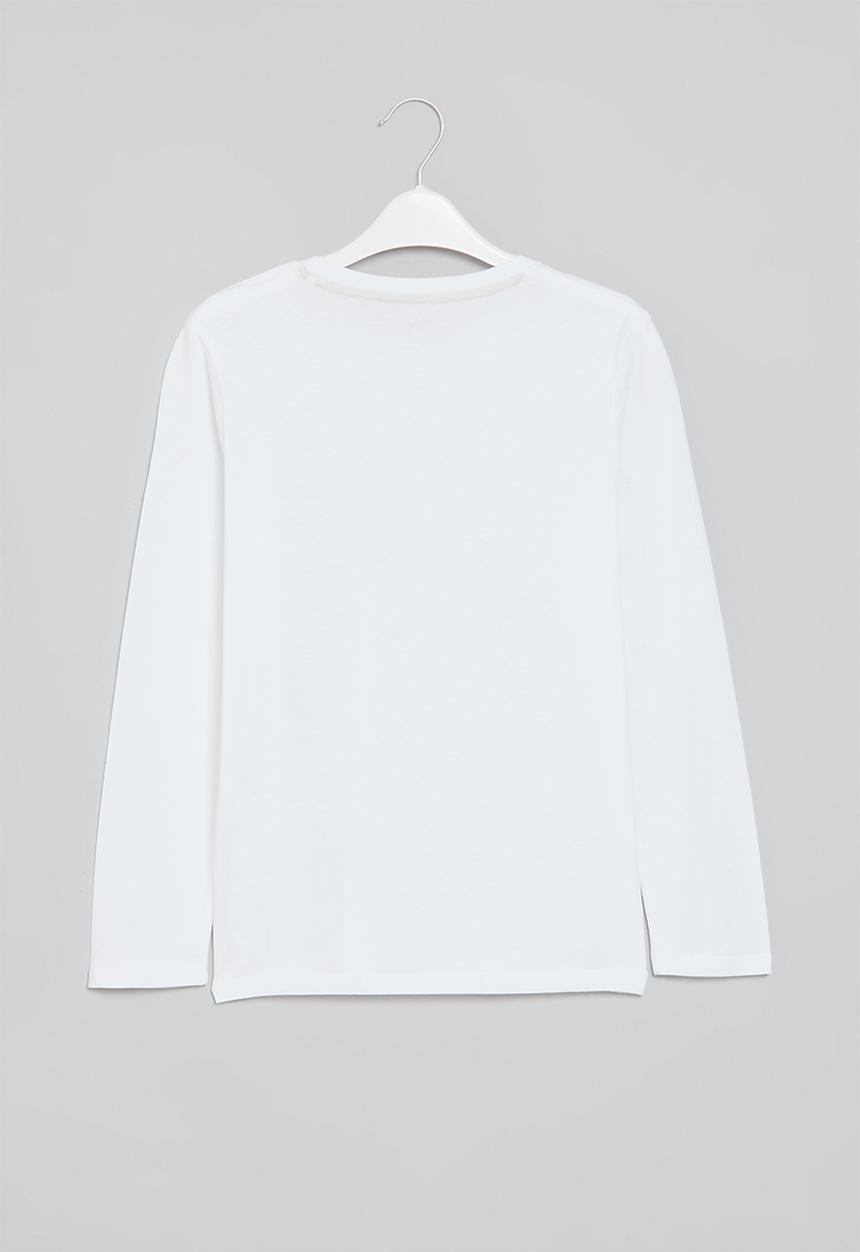 GUESS - Long sleeve T-shirt - pure white
