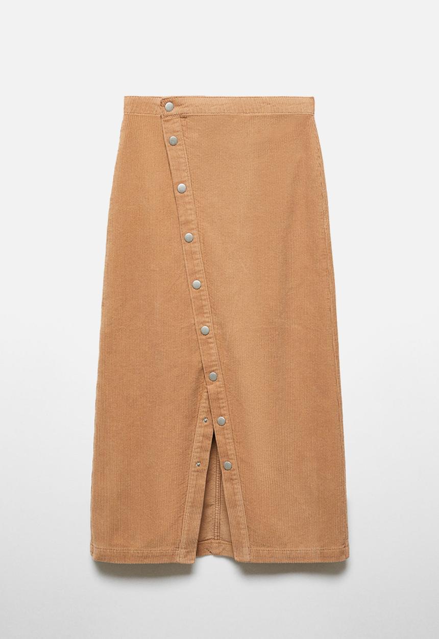 MANGO - Skirt danitap - mid-beige