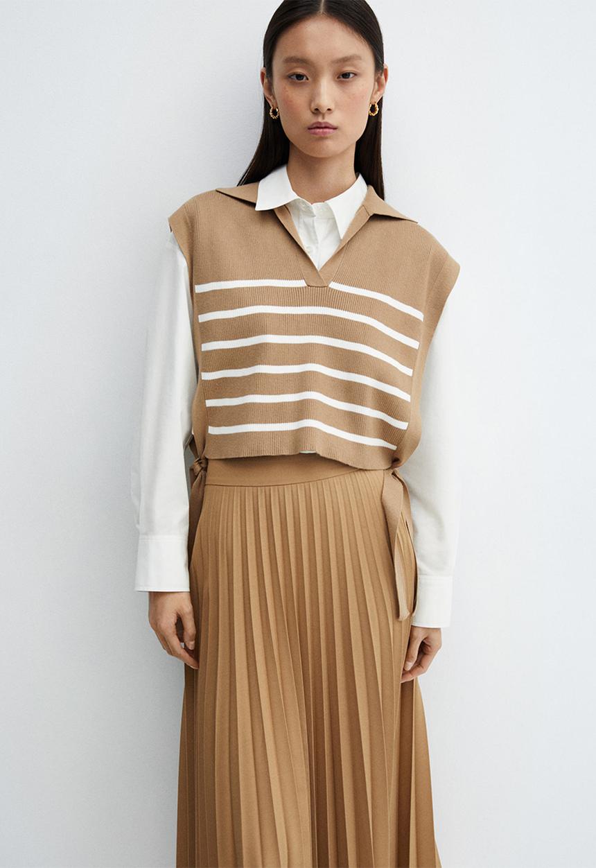 MANGO - Skirt joana-h - light beige