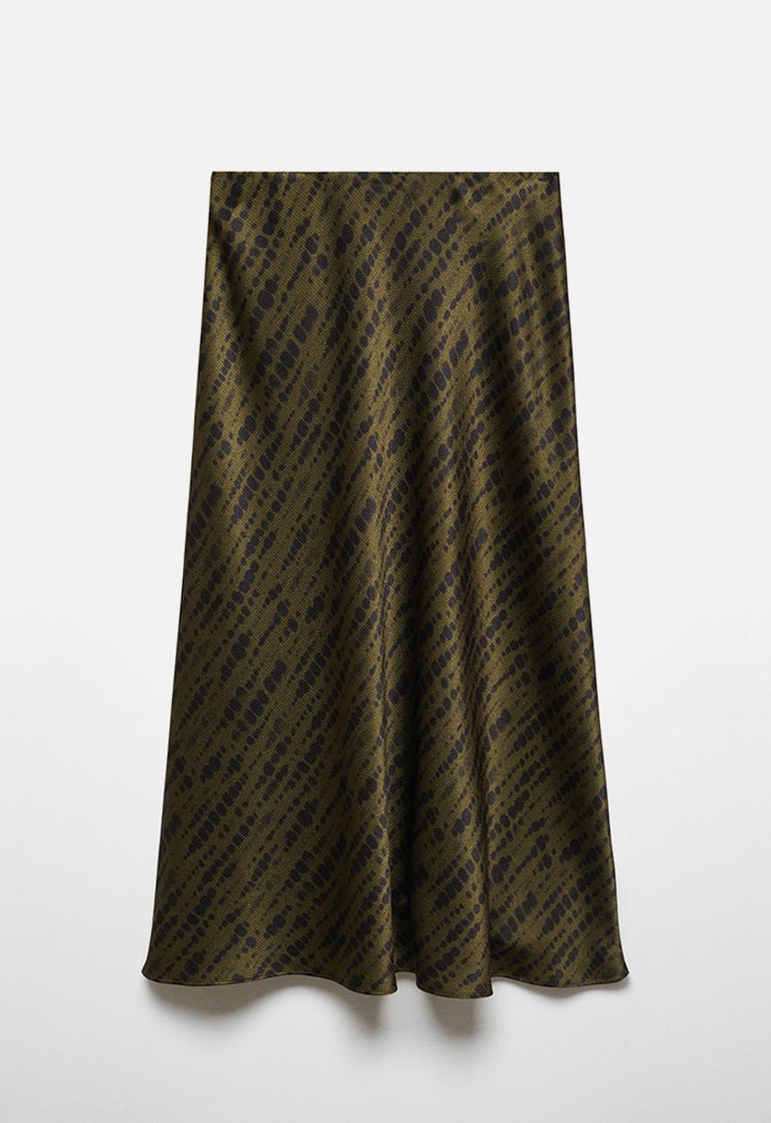 MANGO - Skirt catania - beige & khaki
