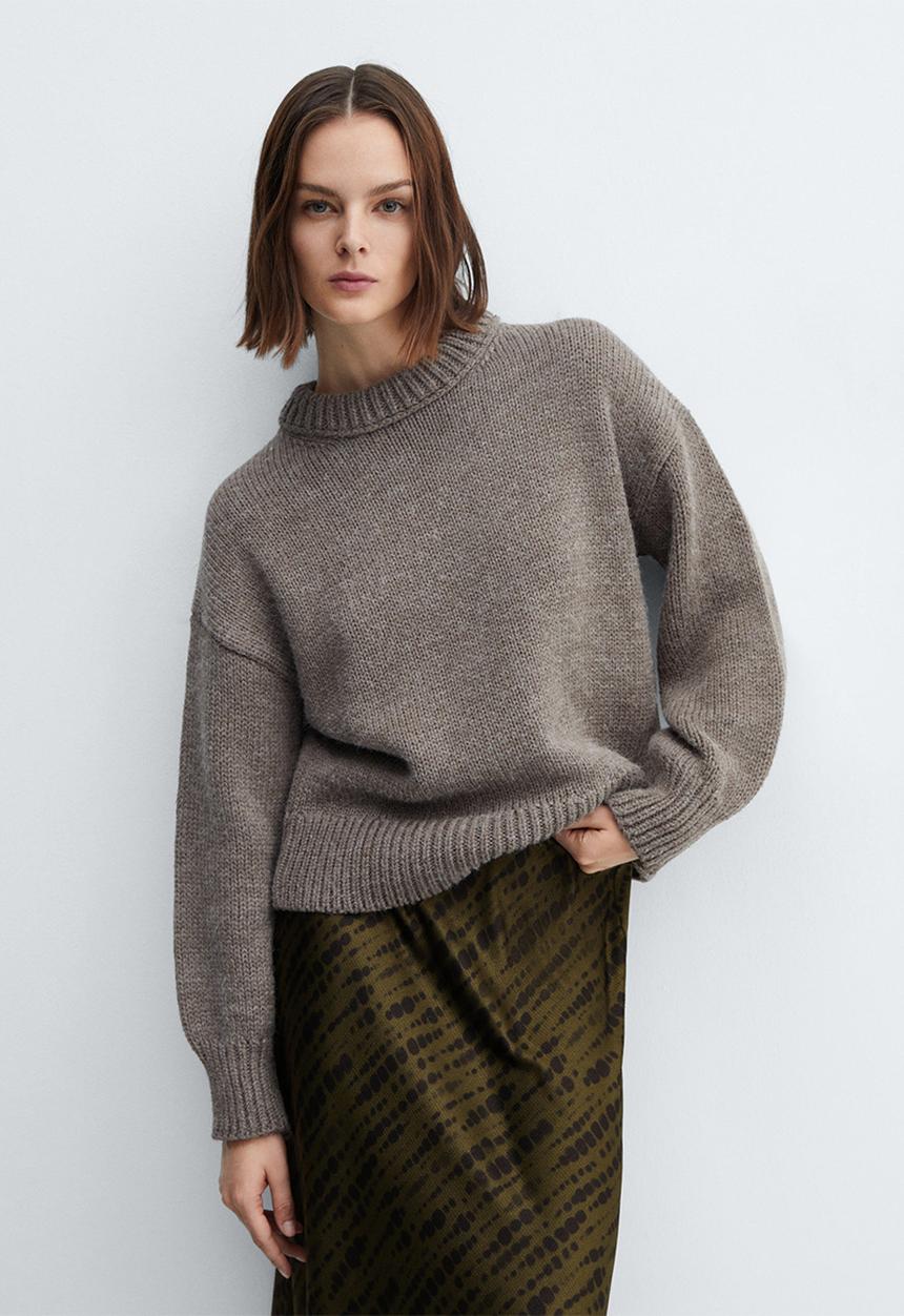 MANGO - Skirt catania - beige & khaki