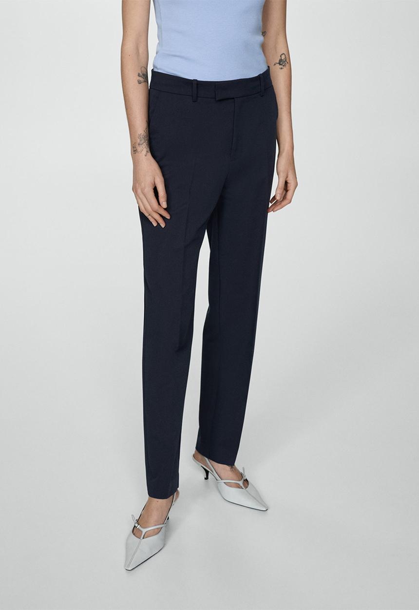 MANGO - Trousers boreal - navy