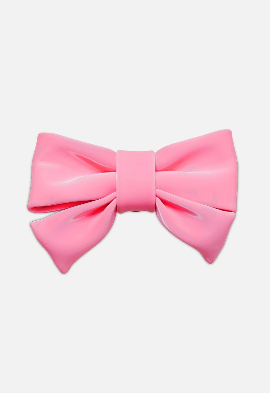 Crocs - Hyper Pink Bow Loose jibbitz - pink