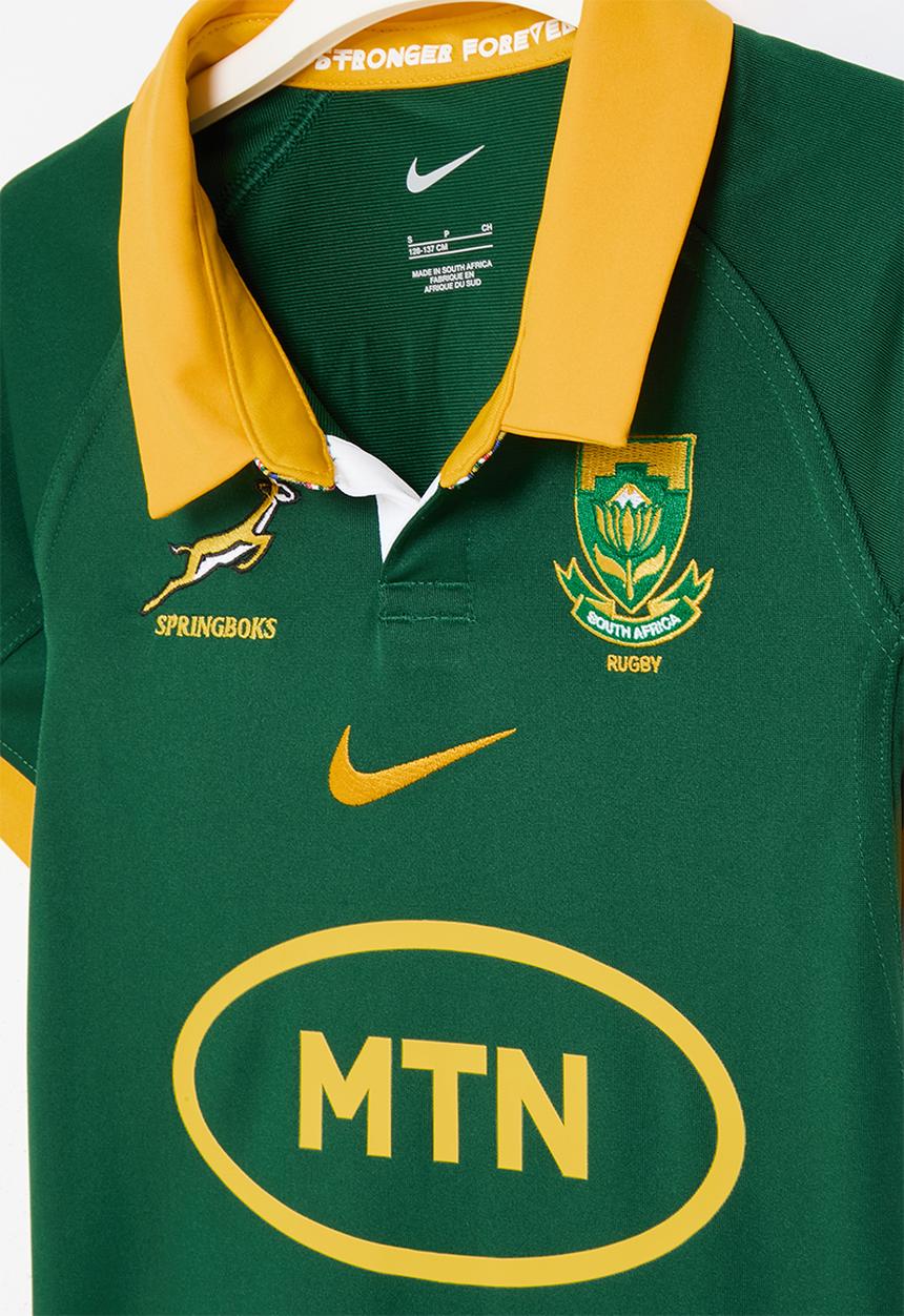 Nike - Springbok Y Nk Stdm Ss Jsy Hm - green & gold 