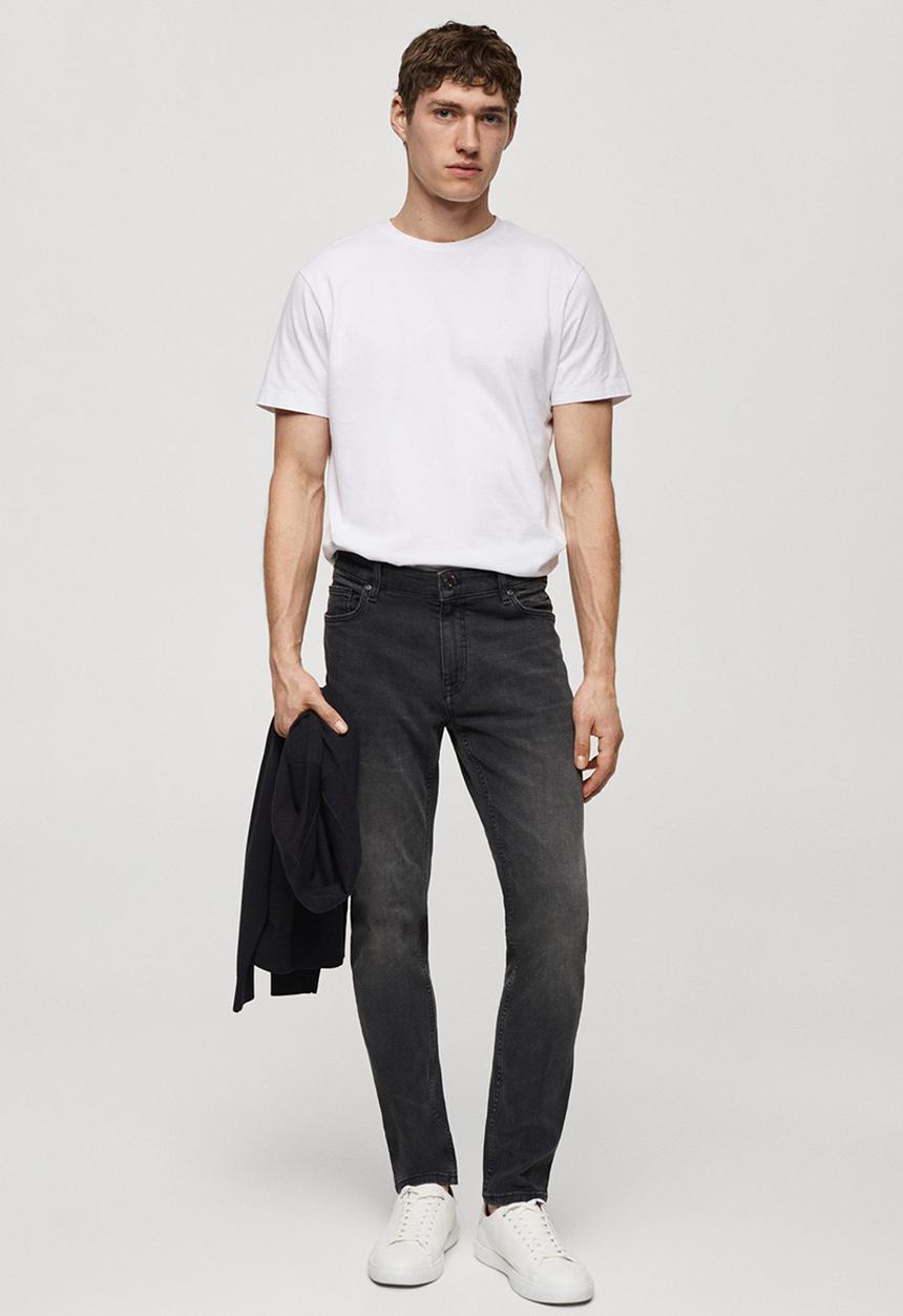 MANGO - Jeans jude -dark denim grey