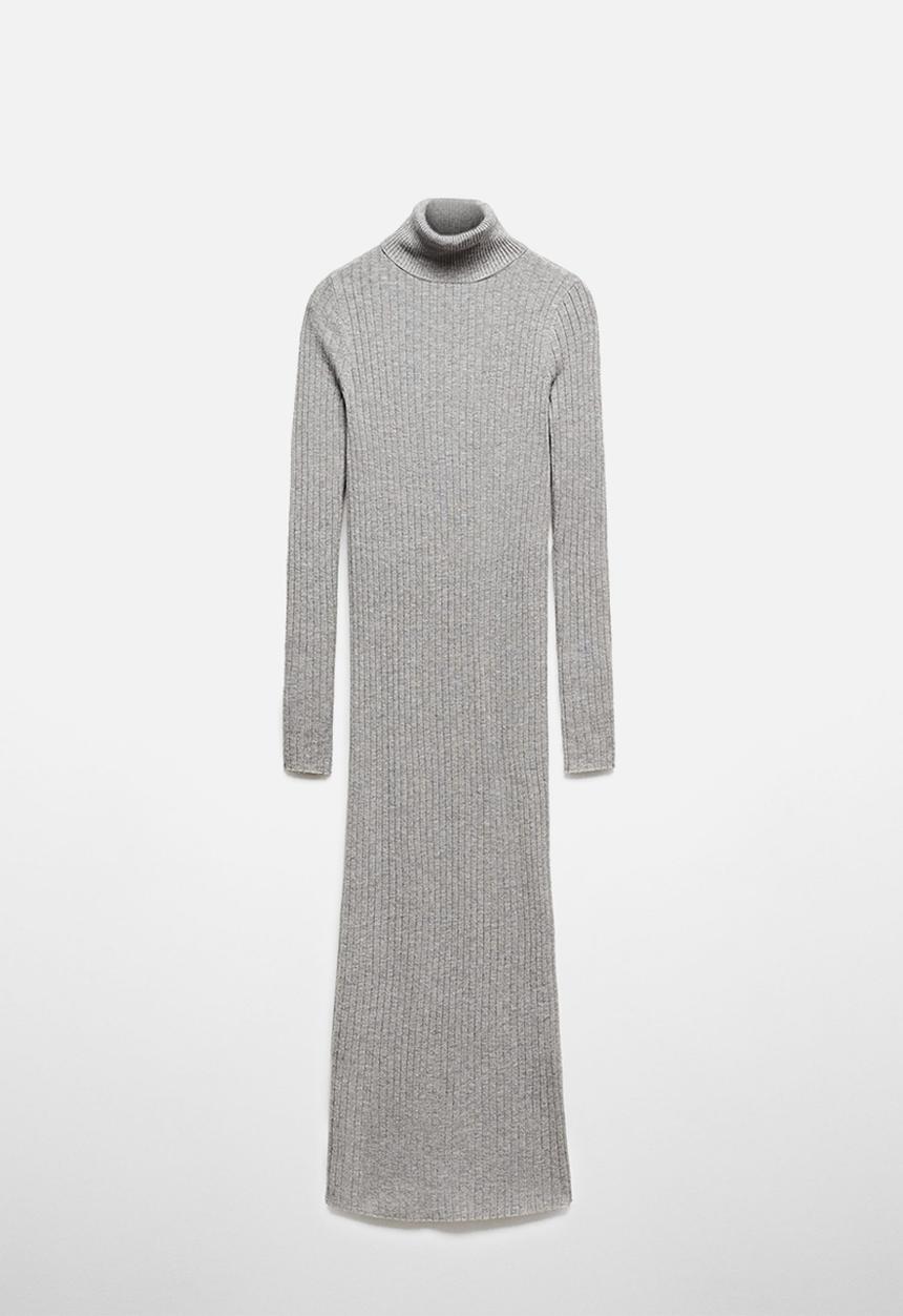 MANGO - Dress Goletac - Light Pastel Grey
