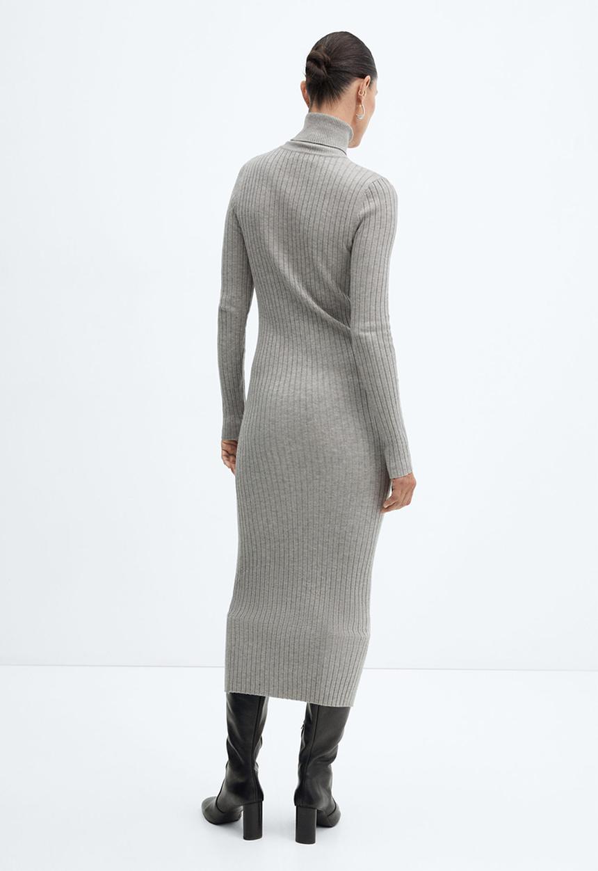 MANGO - Dress Goletac - Light Pastel Grey