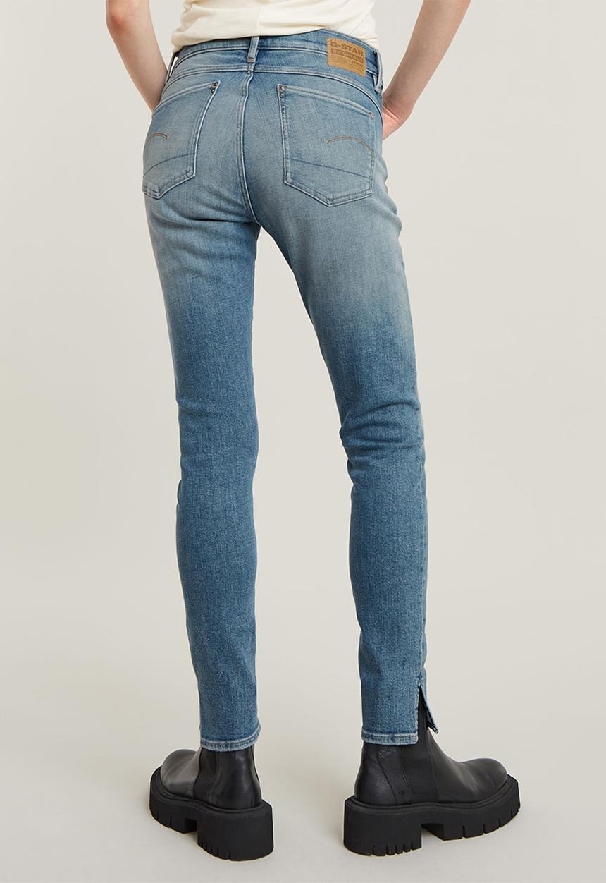 G-STAR - Lhana Skinny Split wmn - sun faded biscay blue