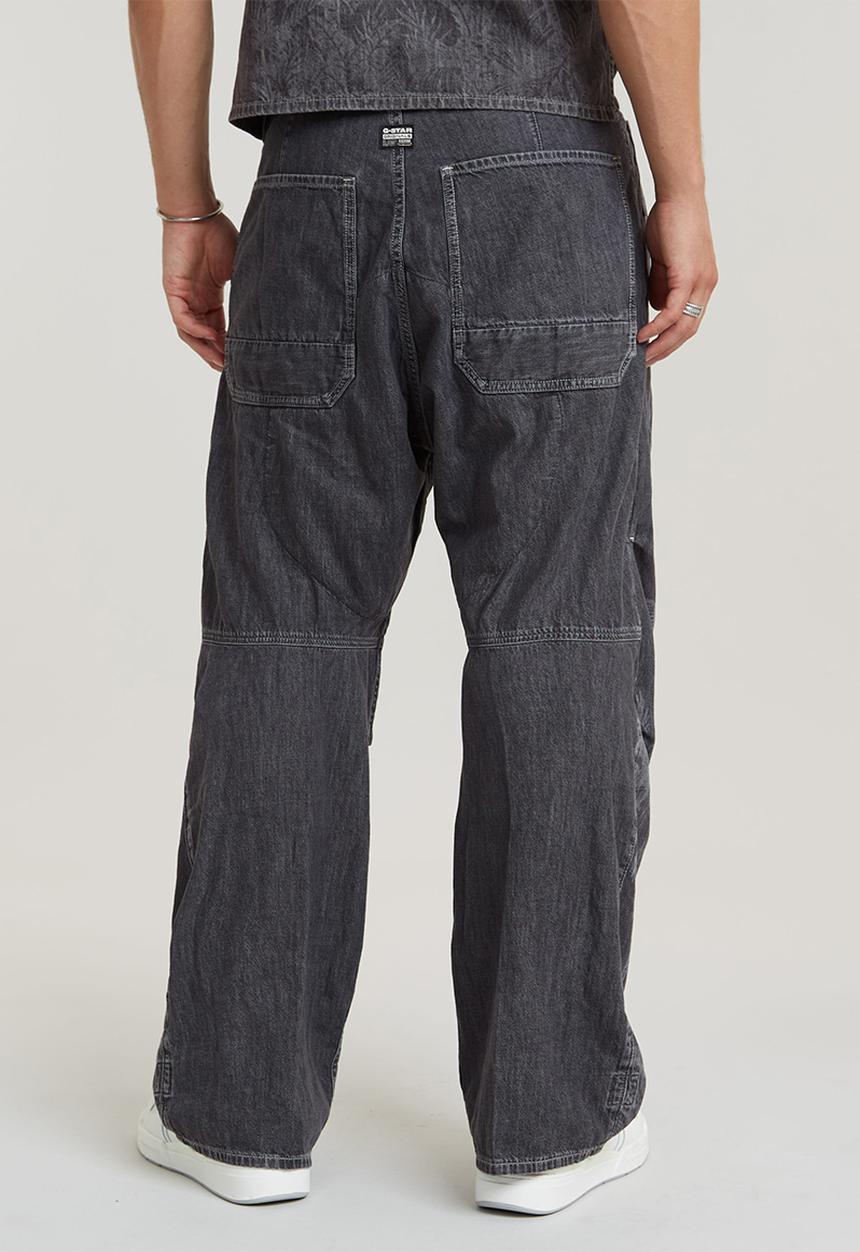 G-STAR - Pleated Denim PantLt wt kala black denim - faded acero grey