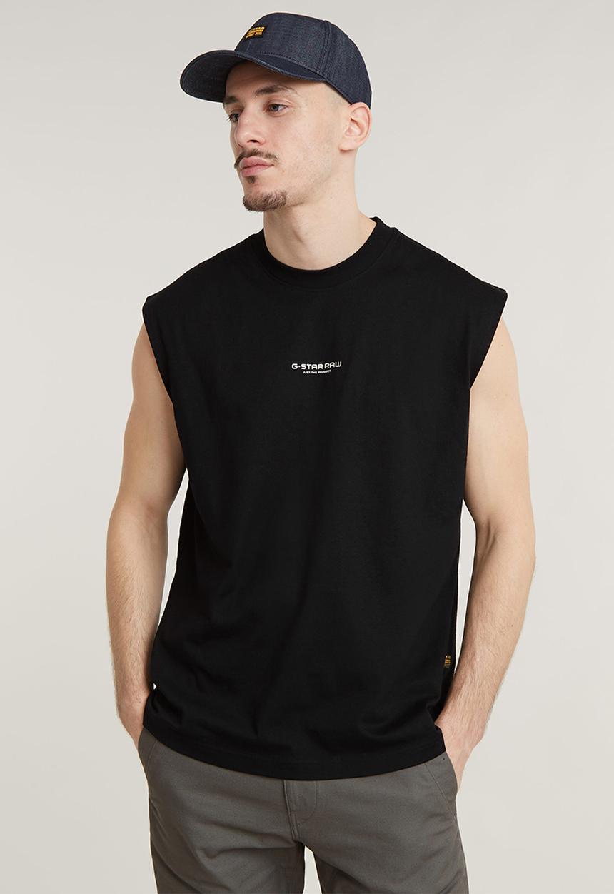 G-STAR - Boxy r t s\l Dry jersey o - dk black