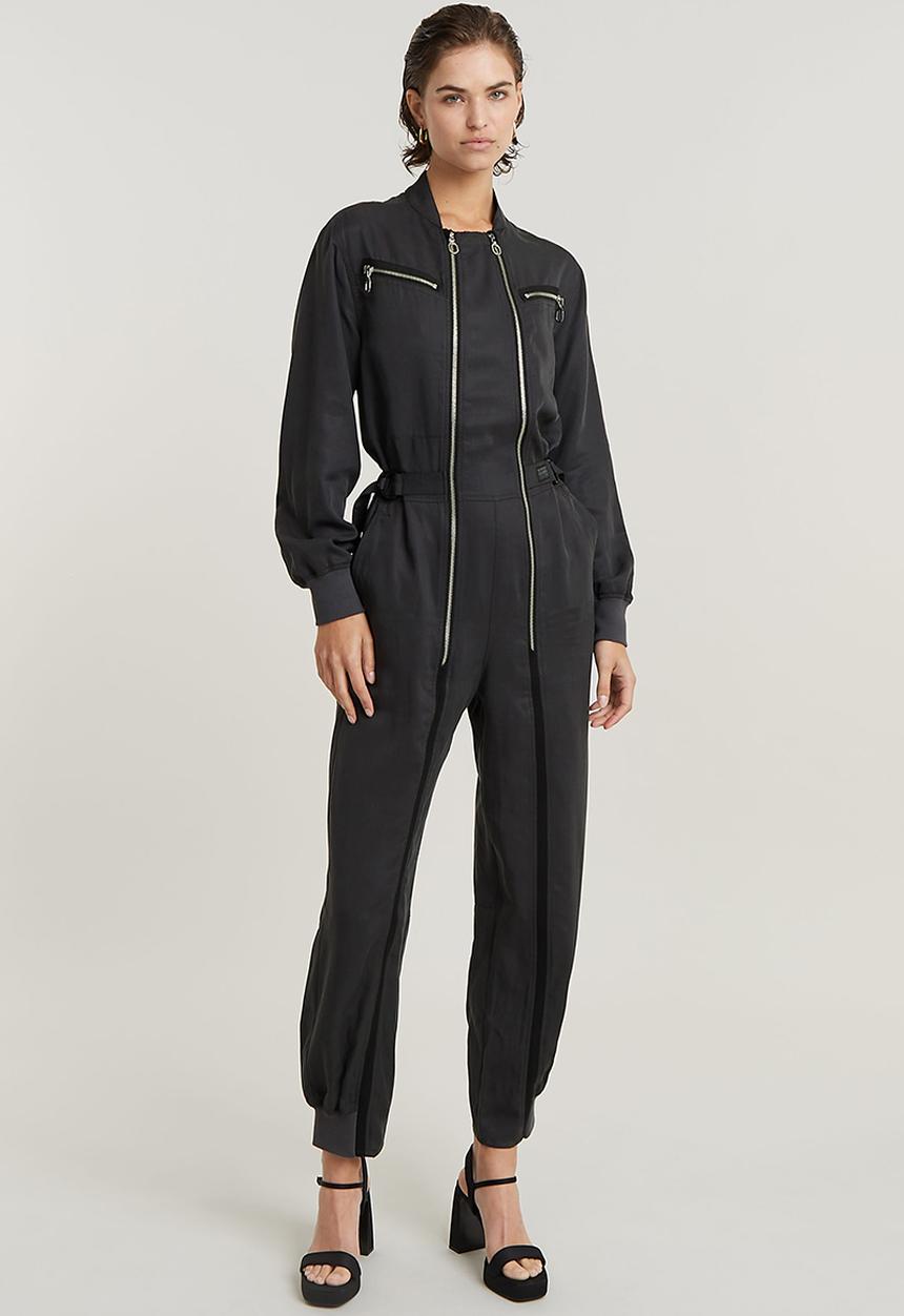 G-STAR - Zip wide jumpsuit wmn - petrol