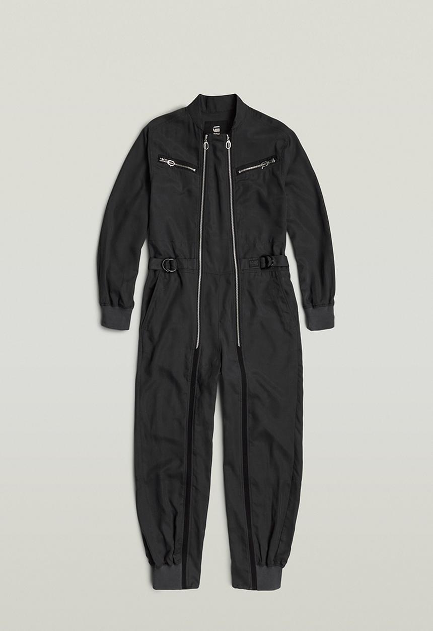 G-STAR - Zip wide jumpsuit wmn - petrol