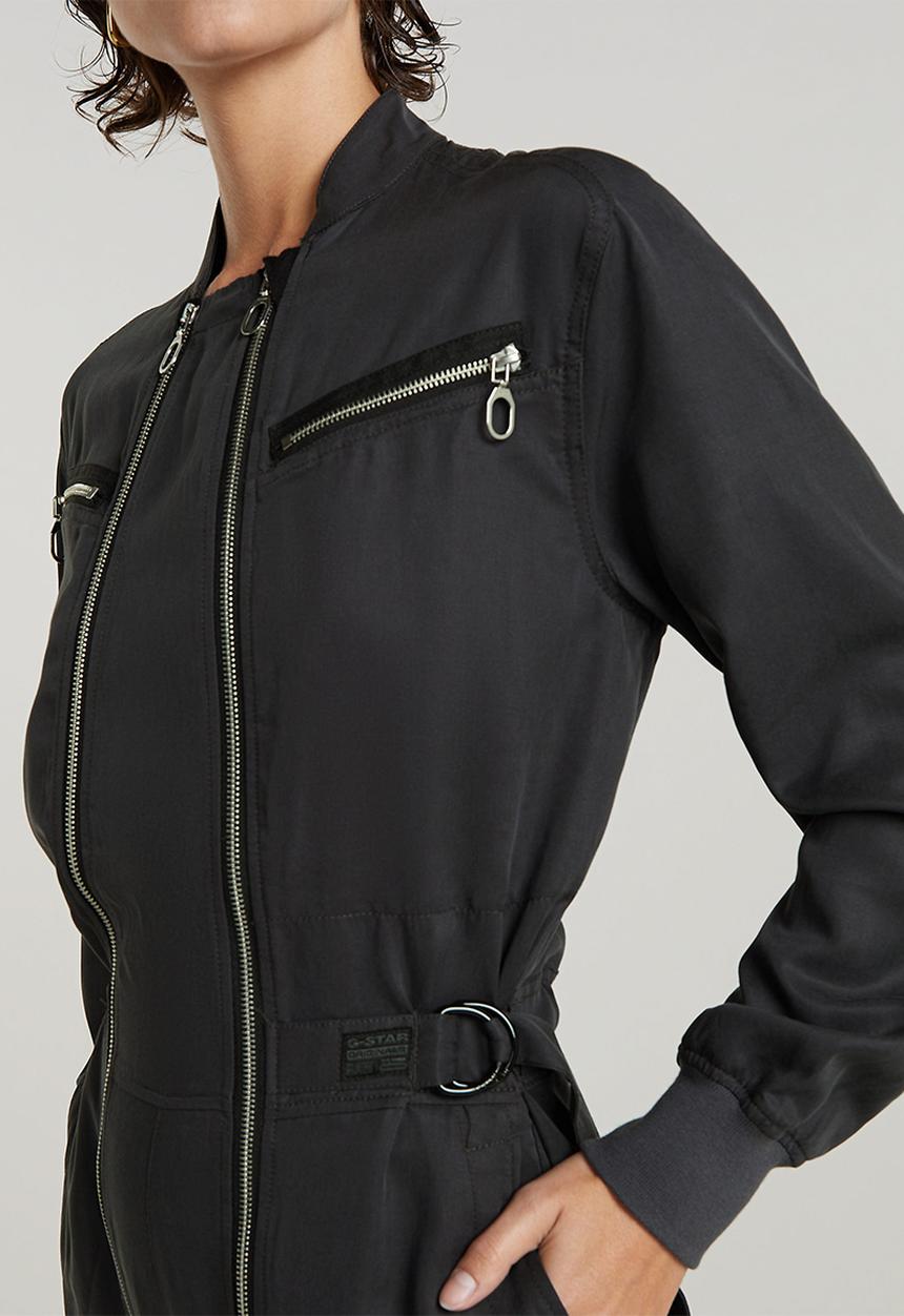 G-STAR - Zip wide jumpsuit wmn - petrol