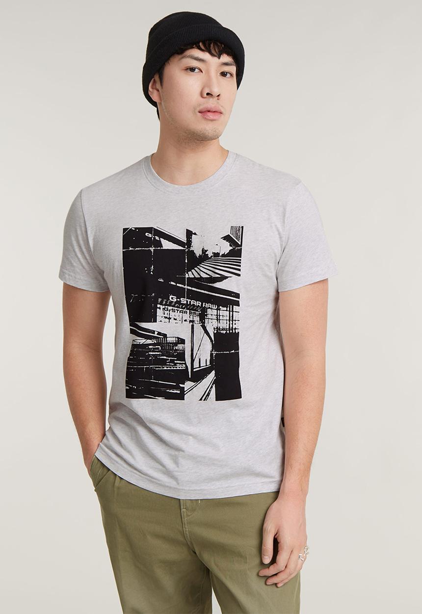 G-STAR - JMW building r t Compact jersey o - white htr