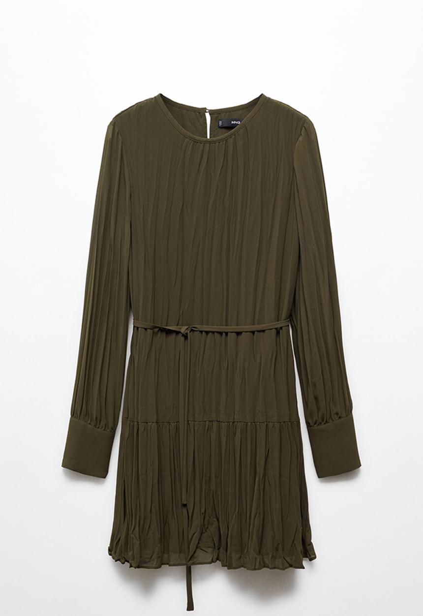 MANGO - Dress Isabel - Beige / Khaki