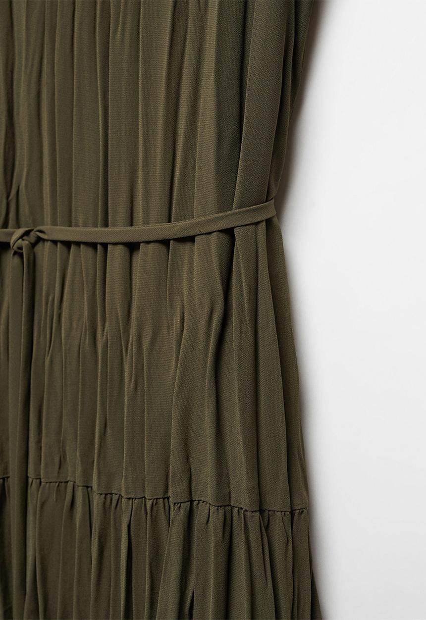 MANGO - Dress Isabel - Beige / Khaki