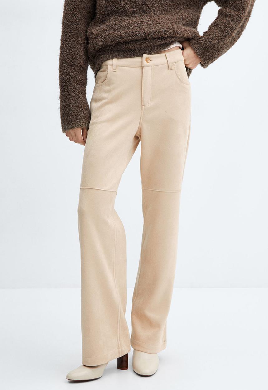 MANGO - Trousers elina - beige