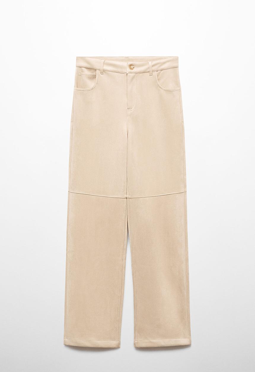 MANGO - Trousers elina - beige