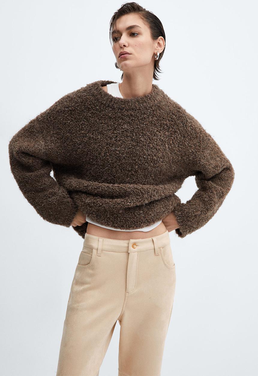 MANGO - Trousers elina - beige
