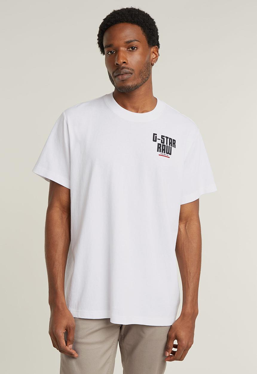 G-STAR - Engine back gr loose r tDry jersey o - white
