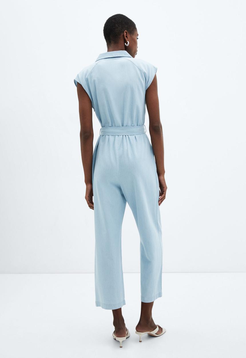 MANGO - One-Piece Suit Ten-H - Open Blue